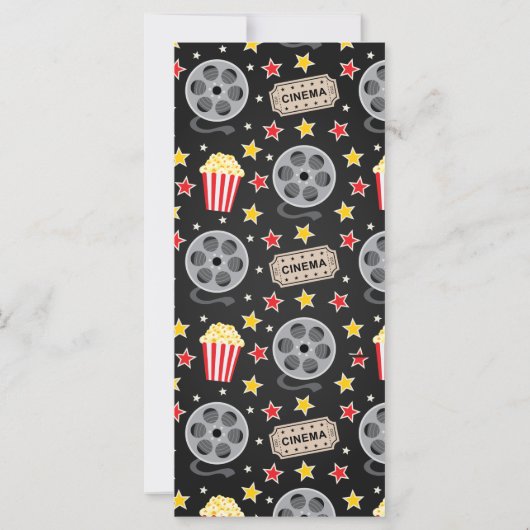 ムービーチケット招待状、ムービーナイト招待状 (裏面)