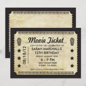 ムービーチケット 招待状 (正面/裏面)