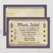 ムービーチケット 招待状 (正面/裏面)