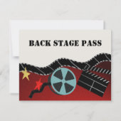 ムービーテーマの返信カード 出欠カード (裏面)