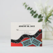 ムービーテーマの返信カード 出欠カード (スタンド正面)