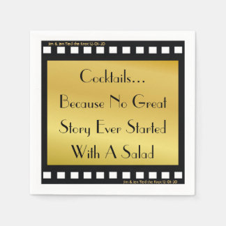 ムービーテーマカクテルパーティーナプキンス スタンダードカクテルナプキン