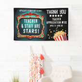 ムービーテーマ先生評価ウィークのバナー 横断幕 (インサイチュ)