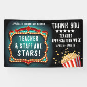 ムービーテーマ先生評価ウィークのバナー 横断幕 (横)