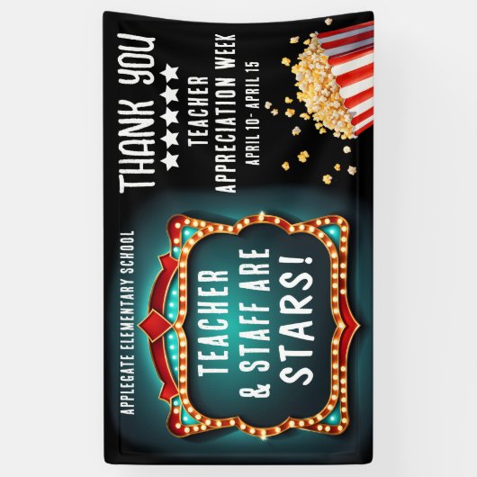 ムービーテーマ先生評価ウィークのバナー 横断幕 (縦)