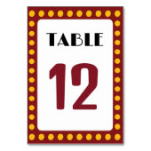 ムービーテーマ結婚のマーキー記号 テーブルナンバー (正面)