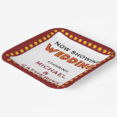 ムービーテーマ結婚のマーキー記号 ペーパープレート (傾斜あり)