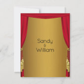 ムービーテーマ結婚式招待状4.25 x 5.5 招待状 (裏面)