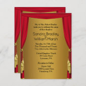 ムービーテーマ結婚式招待状4.25 x 5.5 招待状 (正面/裏面)