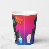 ムービーテーマ誕生日パーソナライズされたポップコーンドリンク 紙コップ (右)