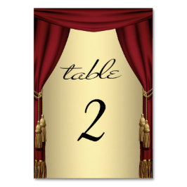 ムービーテーマ金ゴールドテーブル番号 テーブルナンバー