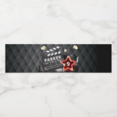 ムービーナイトエレガント誕生日 ペットボトルラベル (シングルラベル)