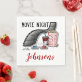 ムービーナイトパーソナライズされた紙ナプキンカスタムズ スタンダードランチョンナプキン (インサイチュ)