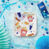 ムービーナイトプレート ペーパープレート (パーティー)