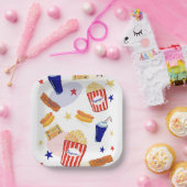 ムービーナイトプレート ペーパープレート (パーティー)