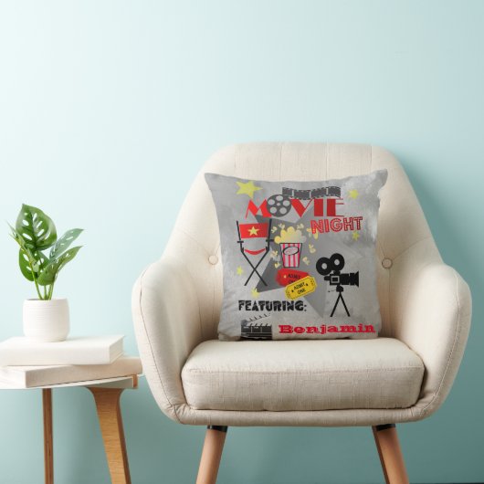 ムービーナイトホームシアターデザイン（名前付き） クッション (椅子)