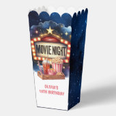 ムービーナイトポップコーン子供の誕生日 フェイバーボックス (裏面)
