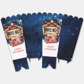 ムービーナイトポップコーン子供の誕生日 フェイバーボックス (見開き)