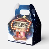 ムービーナイトポップコーン子供の誕生日 フェイバーボックス (正面サイド)
