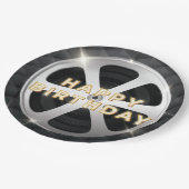 ムービーナイトラグジュアリーハッピーバースデー ペーパープレート (アングル)