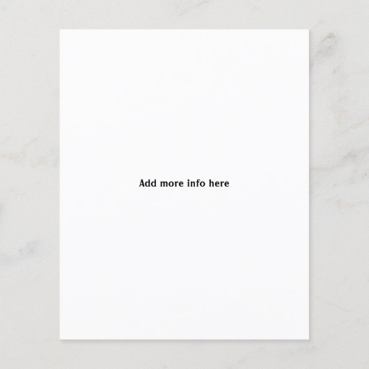 ムービーナイト招待状編集可能フィルムパーティーポップコーン チラシ (裏面)