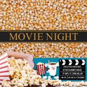 ムービーナイト招待状(ティール（緑がかった色）) 招待状