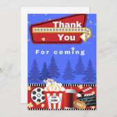 ムービーナイト誕生日サンキューカード (正面/裏面)