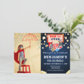 ムービーナイト誕生日フォト招待状 招待状 (スタンド正面)