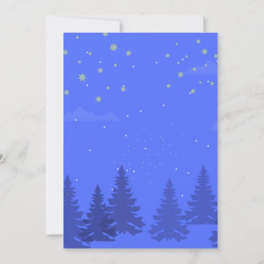 ムービーナイト誕生日招待状カード (裏面)