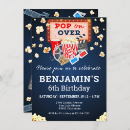 ムービーナイト誕生日 招待状