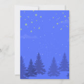 ムービーナイト違う誕生日招待状カード (裏面)