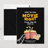 ムービーナイト フライヤー, ムービーナイト 誕生日パーティー ポストカード (正面/裏面)