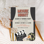 ムービーナイト、ムービーテーマ、ムービーナイト招待状、 招待状