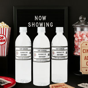 ムービーナイトW Now Showing バースデーパーティー ペットボトルラベル