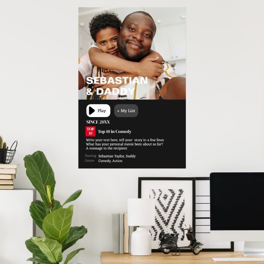 ムービーパーソナライズされたの概要の写真 ポスター (ホームオフィス)