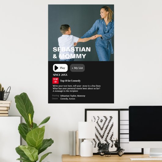 ムービーパーソナライズされたの概要の写真 ポスター (ホームオフィス)