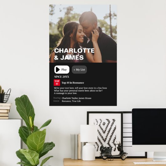 ムービーパーソナライズされたの概要の写真 ポスター (ホームオフィス)