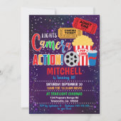 ムービーパーティの招待状シネマパーティー 招待状 (正面)