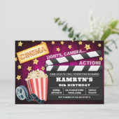 ムービーパーティの招待状、ムービー夕べ 招待状 (スタンド正面)