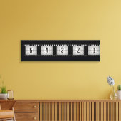 ムービーフィルムストリップのカウントダウン キャンバスプリント (インサイチュ (リビング))