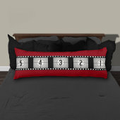 ムービーフィルムストリップのカウントダウン ボディピロー