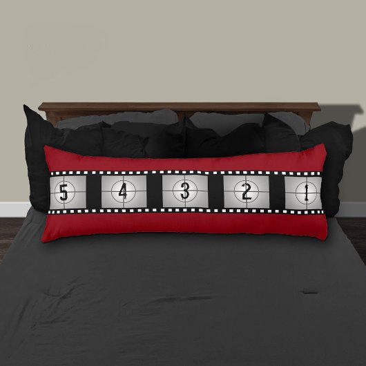 ムービーフィルムストリップのカウントダウン ボディピロー