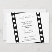 ムービーフィルムストリップフォトコラージュ日付カードを保存 セーブザデート (裏面)