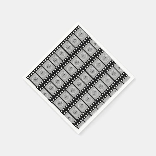 ムービーフィルムストリップ紙パーティーナプキン スタンダードカクテルナプキン (角)