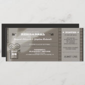 ムービープレミエールリハーサルディナーチケット招待状 招待状 (正面/裏面)