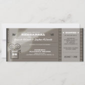 ムービープレミエールリハーサルディナーチケット招待状 招待状 (正面)