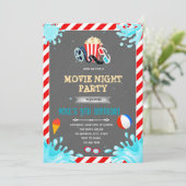 ムービープールパーティの招待状 招待状 (スタンド正面)