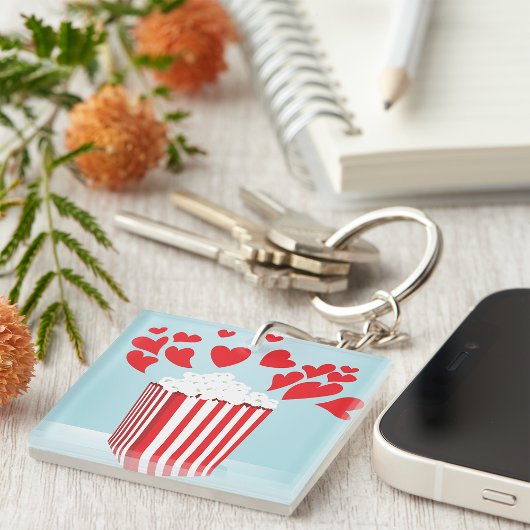 ムービーポップコーンキーチェーン キーホルダー