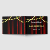 ムービーライトイエローバー（ユダヤ教の）バル・ミツバーゲストブック ゲストブック (全面)