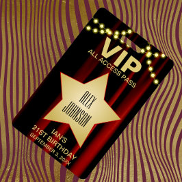 ムービーライト ゴールドスター ハリウッドVIPパス バッジ